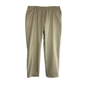 Draper’s & Damon’s Women’s Elastic Waist Pull-On Khaki Pants
